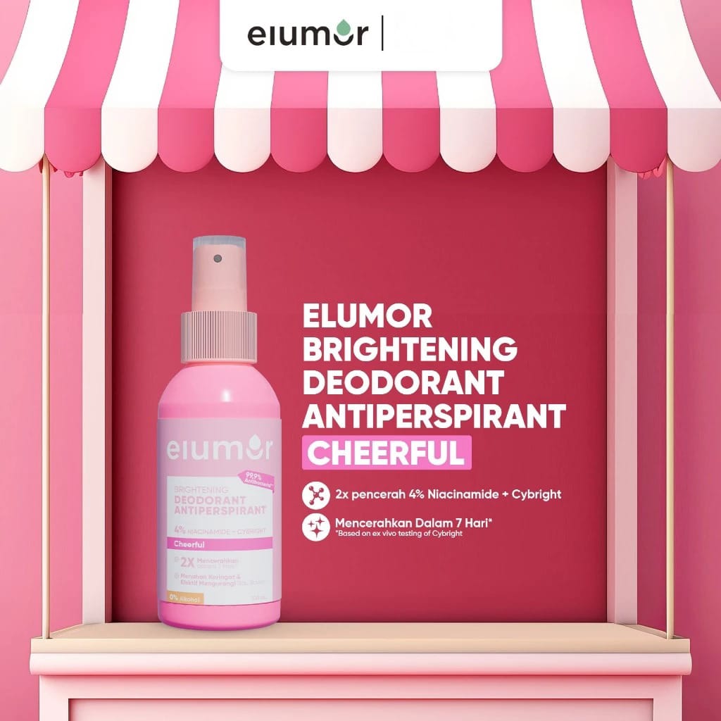 Elumor Brightening Deodorant Antiperspirant 100ml - Cheerful