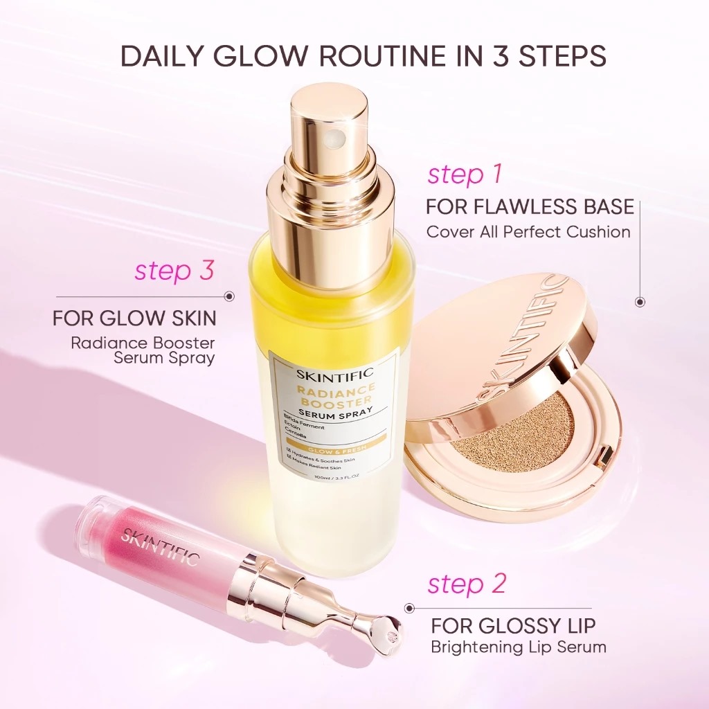 Skintific Brightening Lip Serum 6.5ml - Peach Rose