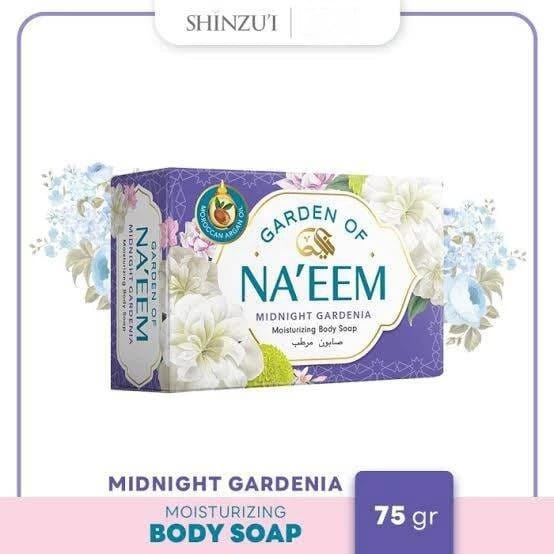 Garden Of Naeem Moisturizing Body Soap 75gr - Midnight Gardenia *