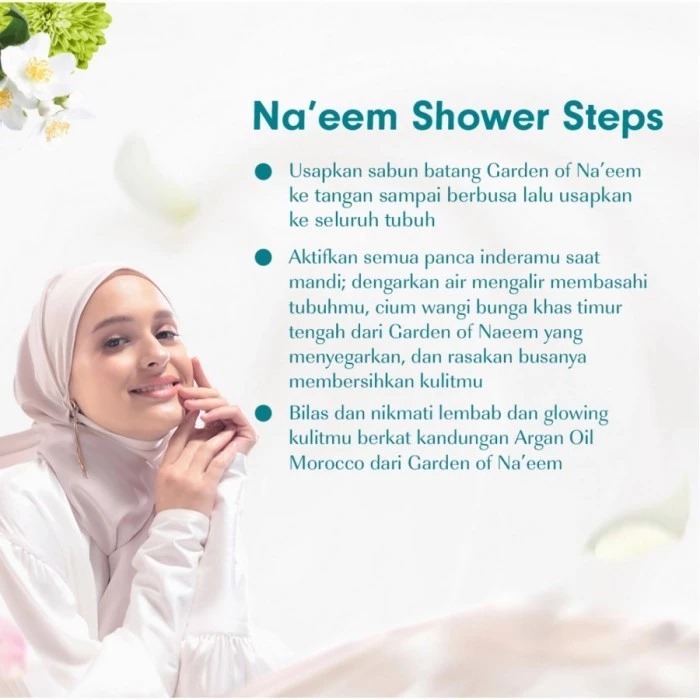 Garden Of Naeem Moisturizing Body Soap 75gr - Midnight Gardenia *