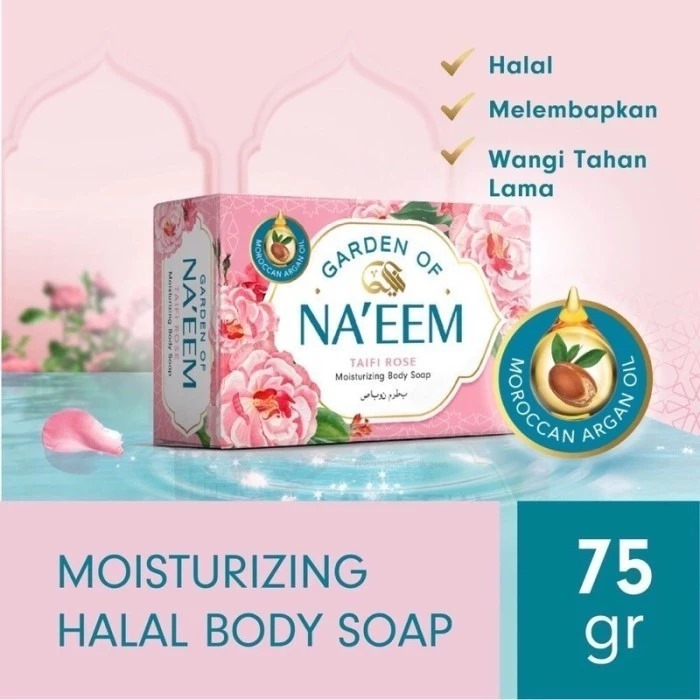 Garden Of Naeem Moisturizing Body Soap 75gr - Taifi Rose *