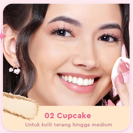 Glad 2 Glow Perfect Blur & Cover Loose Powder 8gr - 02 Cupcake