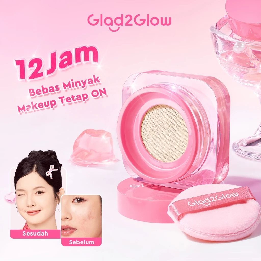 Glad 2 Glow Perfect Blur & Cover Loose Powder 8gr - 02 Cupcake