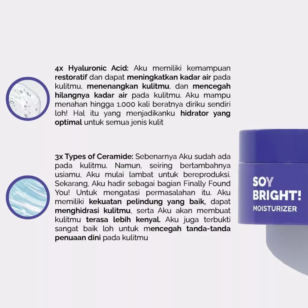 Finally Found You! Soy Bright Moisturizer 80gr