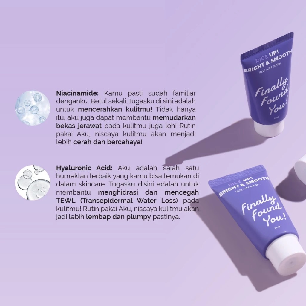Finally Found You! Rice Up! Bright & Smooth Peel-Off Mask 50gr