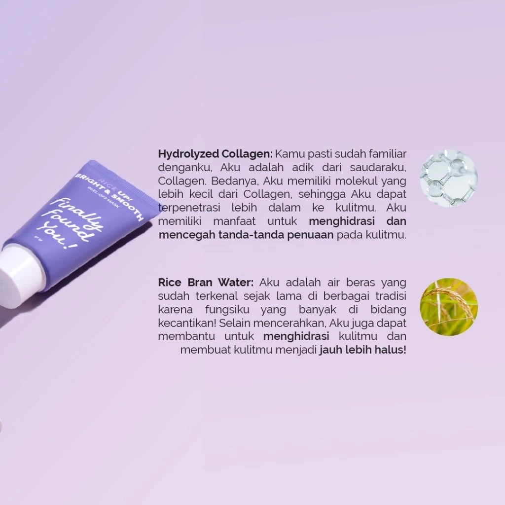 Finally Found You! Rice Up! Bright & Smooth Peel-Off Mask 50gr