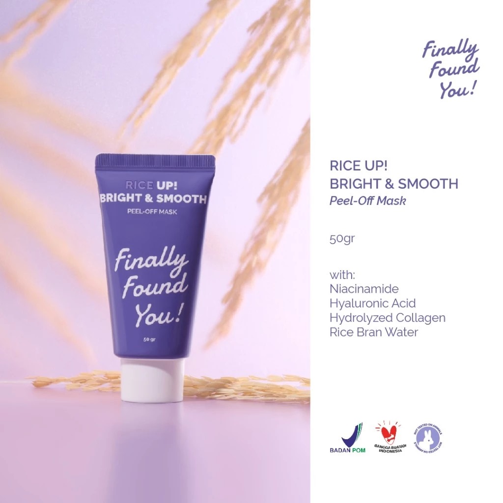 Finally Found You! Rice Up! Bright & Smooth Peel-Off Mask 50gr