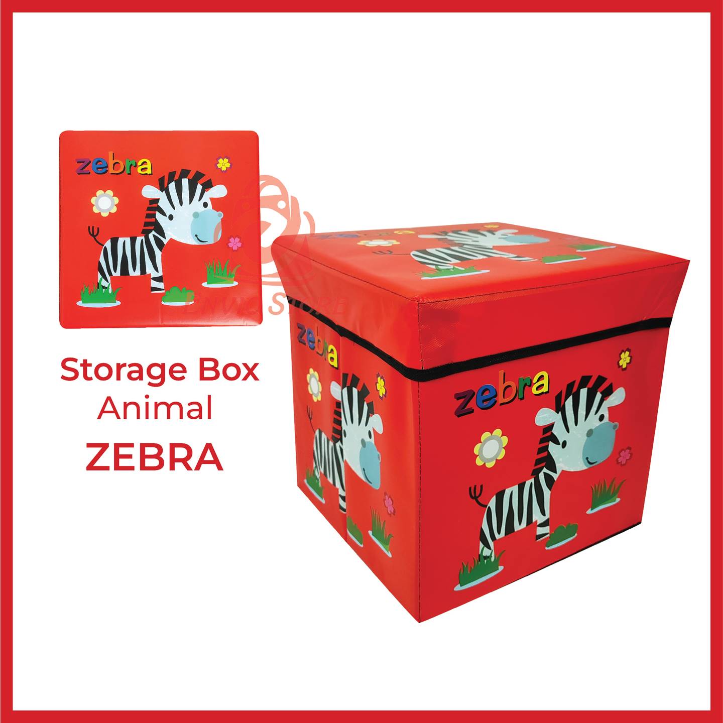 Animal Storage Box - JERAPAH (Kotak Penyimpanan Anak + Kursi)