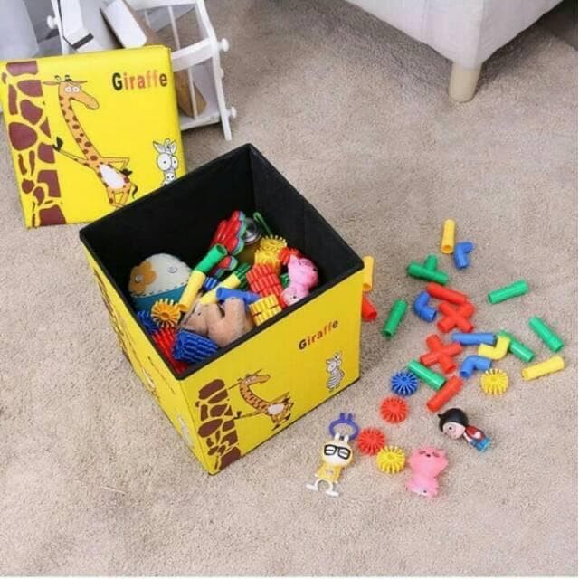 Animal Storage Box - JERAPAH (Kotak Penyimpanan Anak + Kursi)
