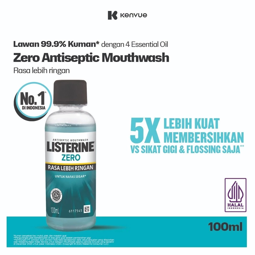 Listerine Antiseptic Mouthwash - Zero 100ml Listerine Antiseptic Mouthwash - Zero 100ml