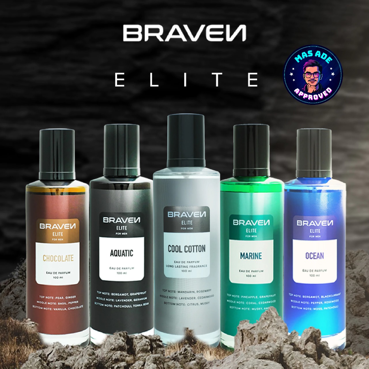 Braven Elite Eau De Parfum 100ml - Chocolate