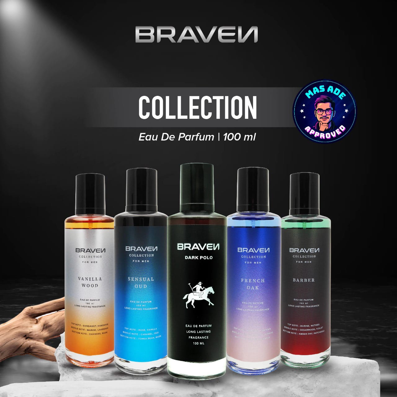 Braven Collection Eau De Parfum 100ml - French Oak