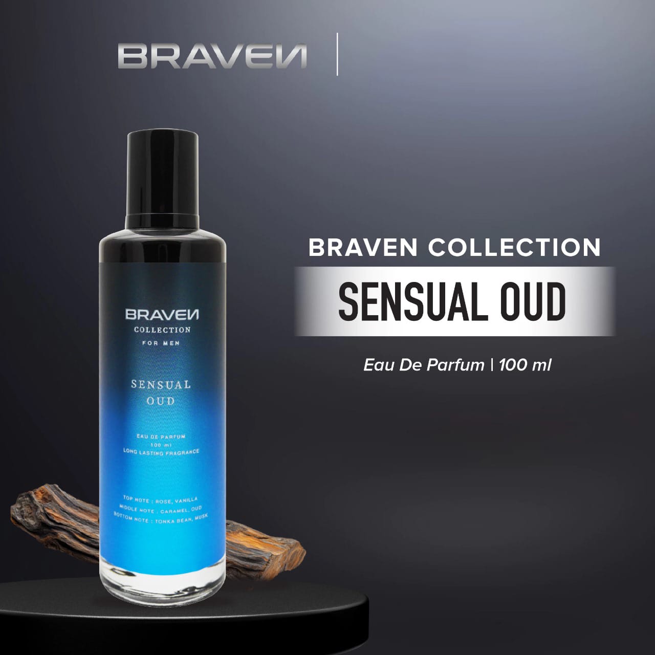 Braven Collection Eau De Parfum 100ml - Sensual Oud