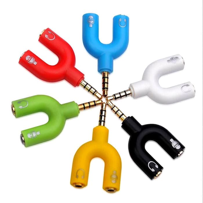 Audio Splitter U - Colokan AUX 2in1