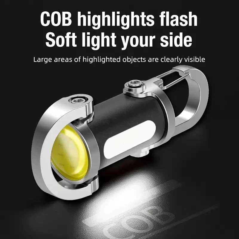 Keychain Flashlight S008 Type-C Charger (Lampu Senter Gantungan Mini)