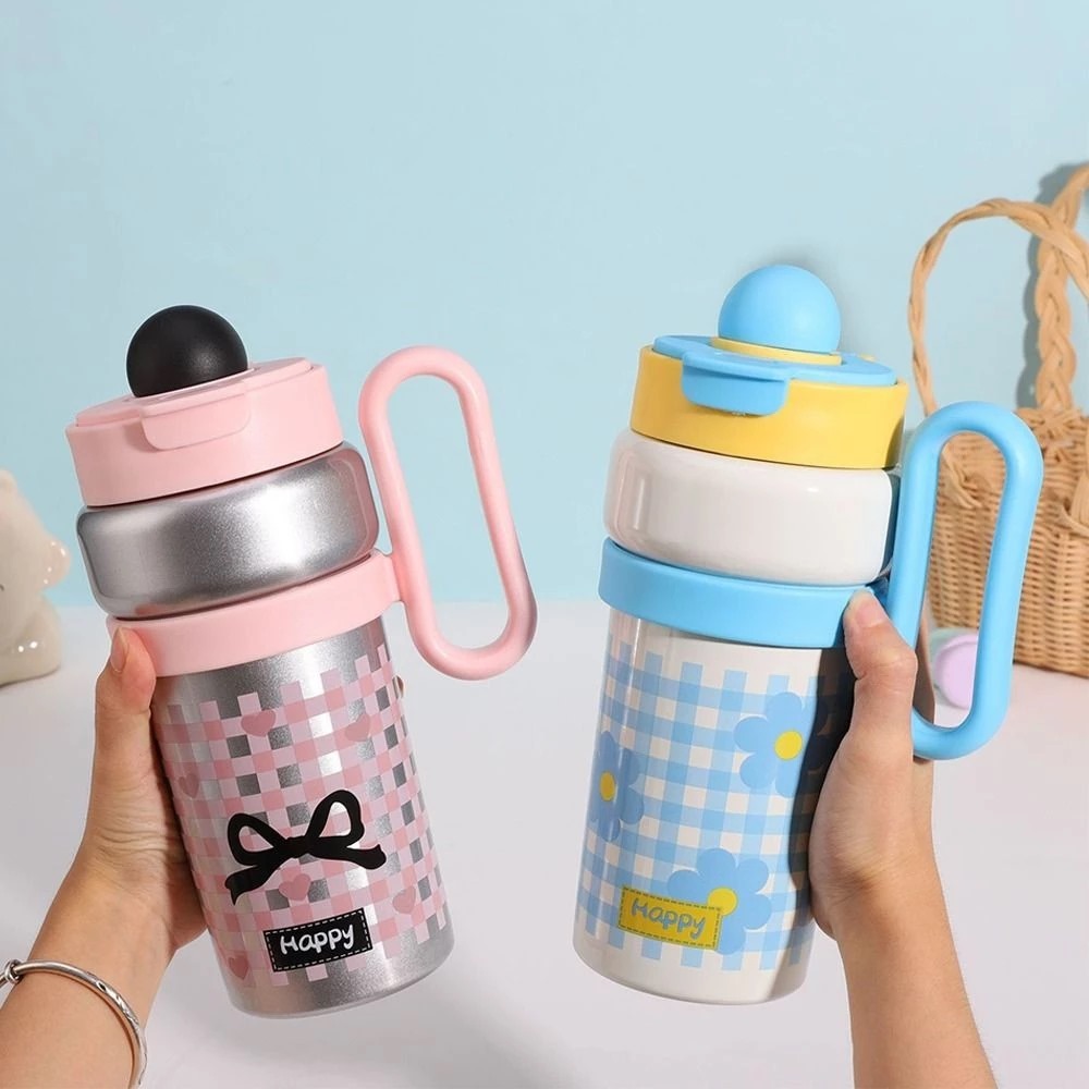 Tumbler Happy Vacuum Cup 900ml - HITAM (Termos Tumblr Stainless) (HN 2225)