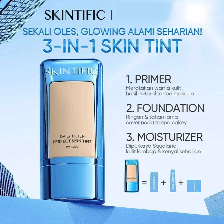 Skintific Daily Filter Perfect Skin Tint 28gr - 01 Vanilla