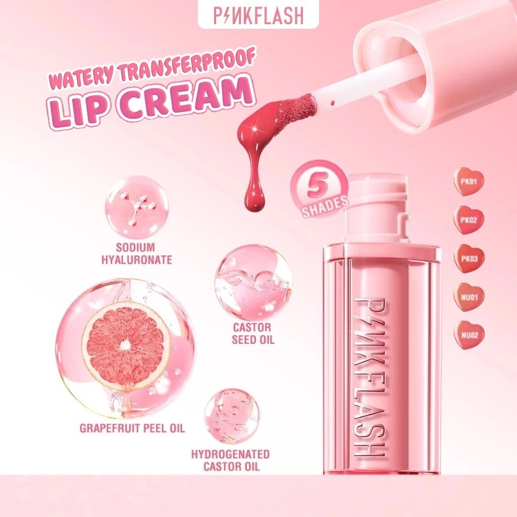 Pinkflash Watery Transferproor Lip Cream 2gr - PK03