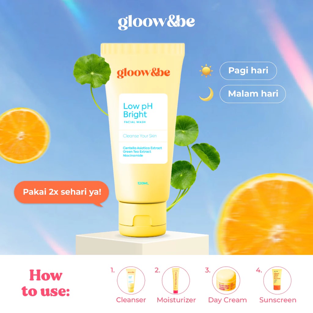 Gloow&be Low Ph Bright Facial Wash 120ml