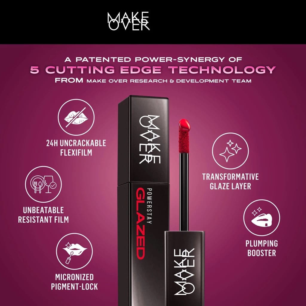 Make Over Powerstay Glazed Lock Lip Pigment 3gr - D10 DNA
