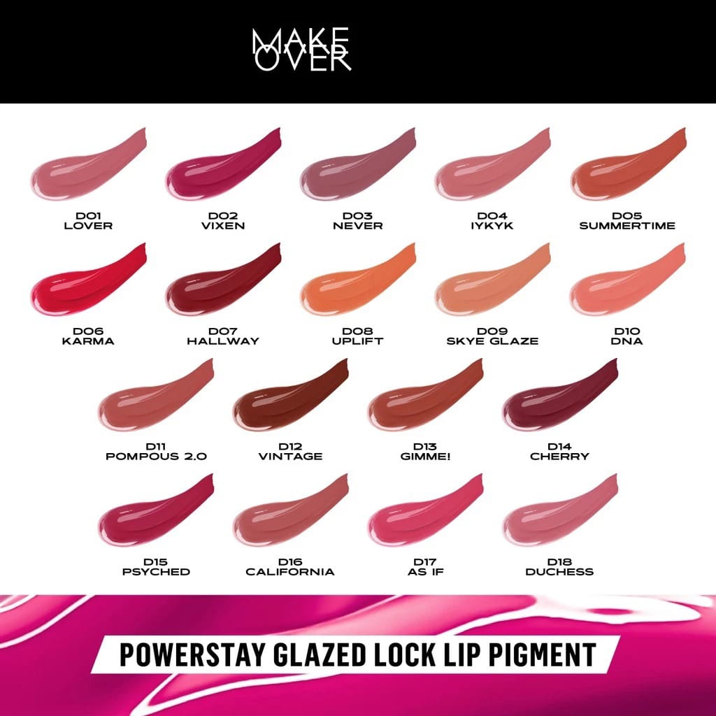 Make Over Powerstay Glazed Lock Lip Pigment 3gr - D10 DNA