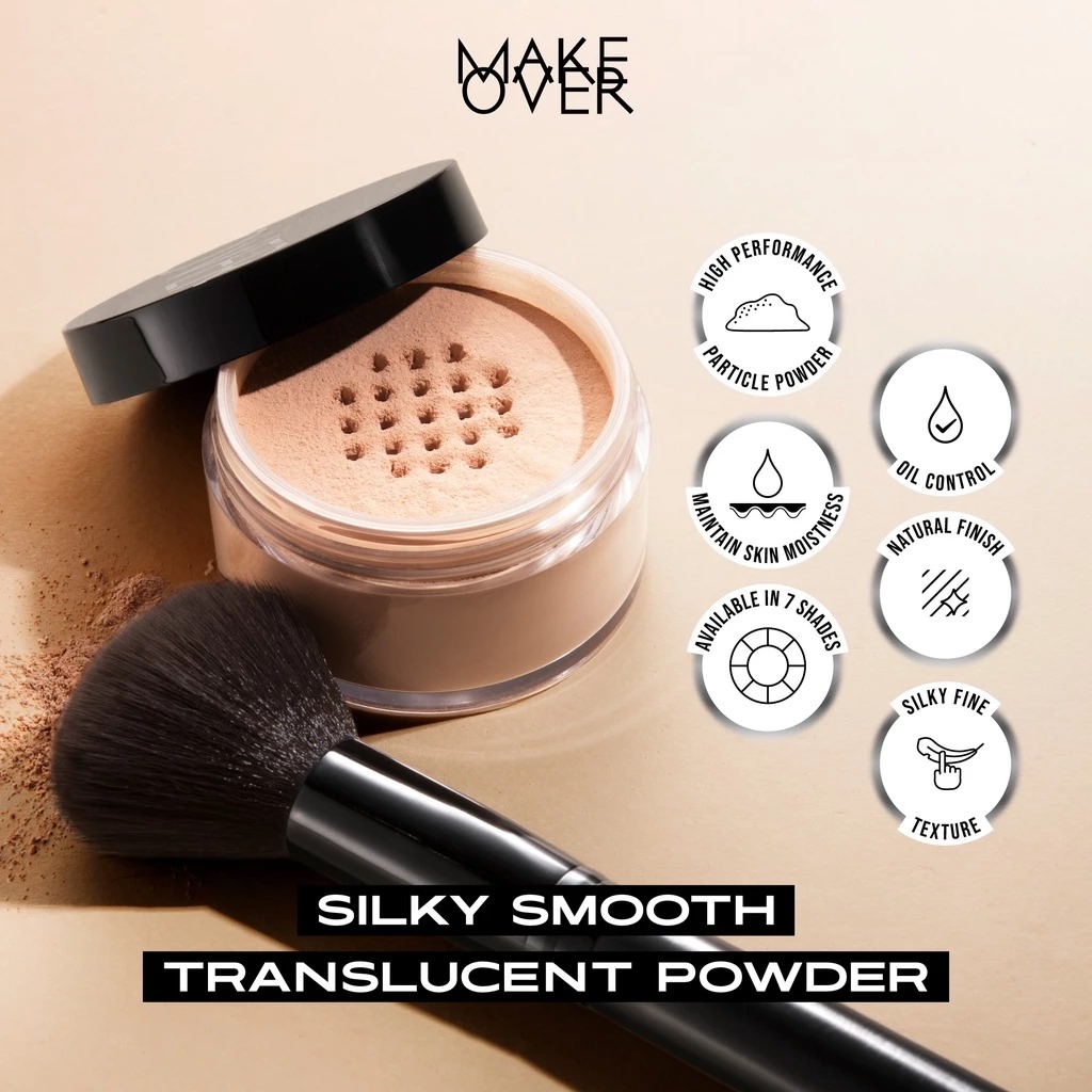 Make Over Silky Smooth Translucent Powder 35gr - 04 Toffee