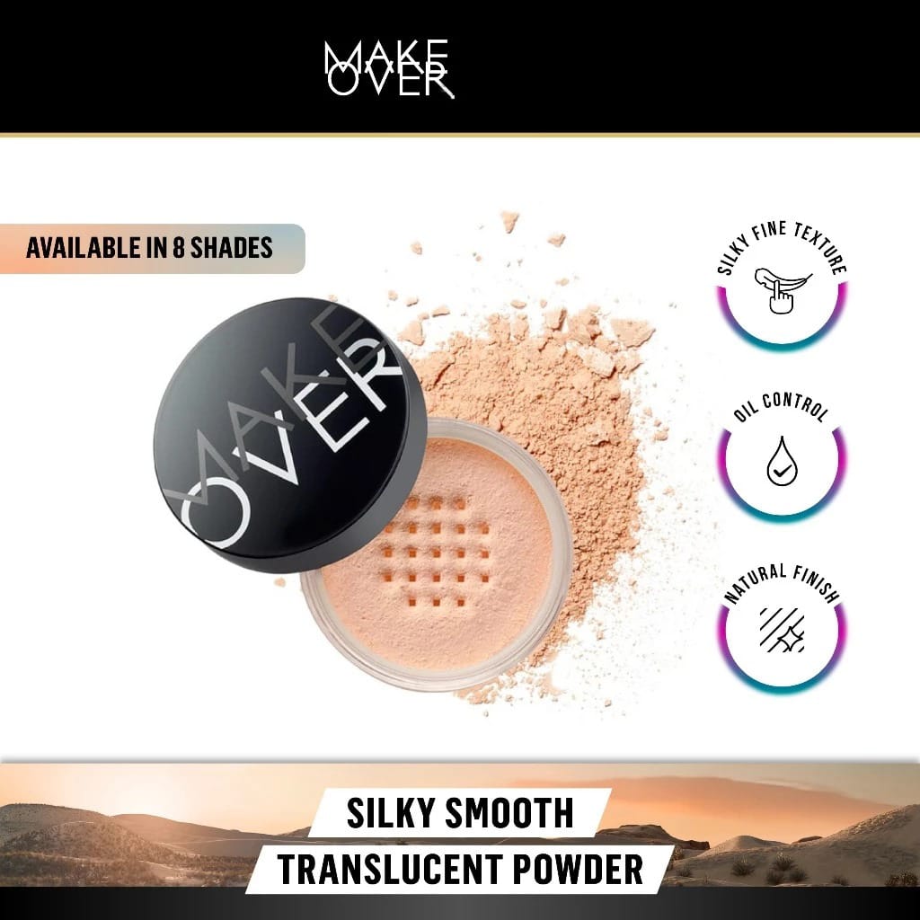 Make Over Silky Smooth Translucent Powder 35gr - 06 Buttermilk