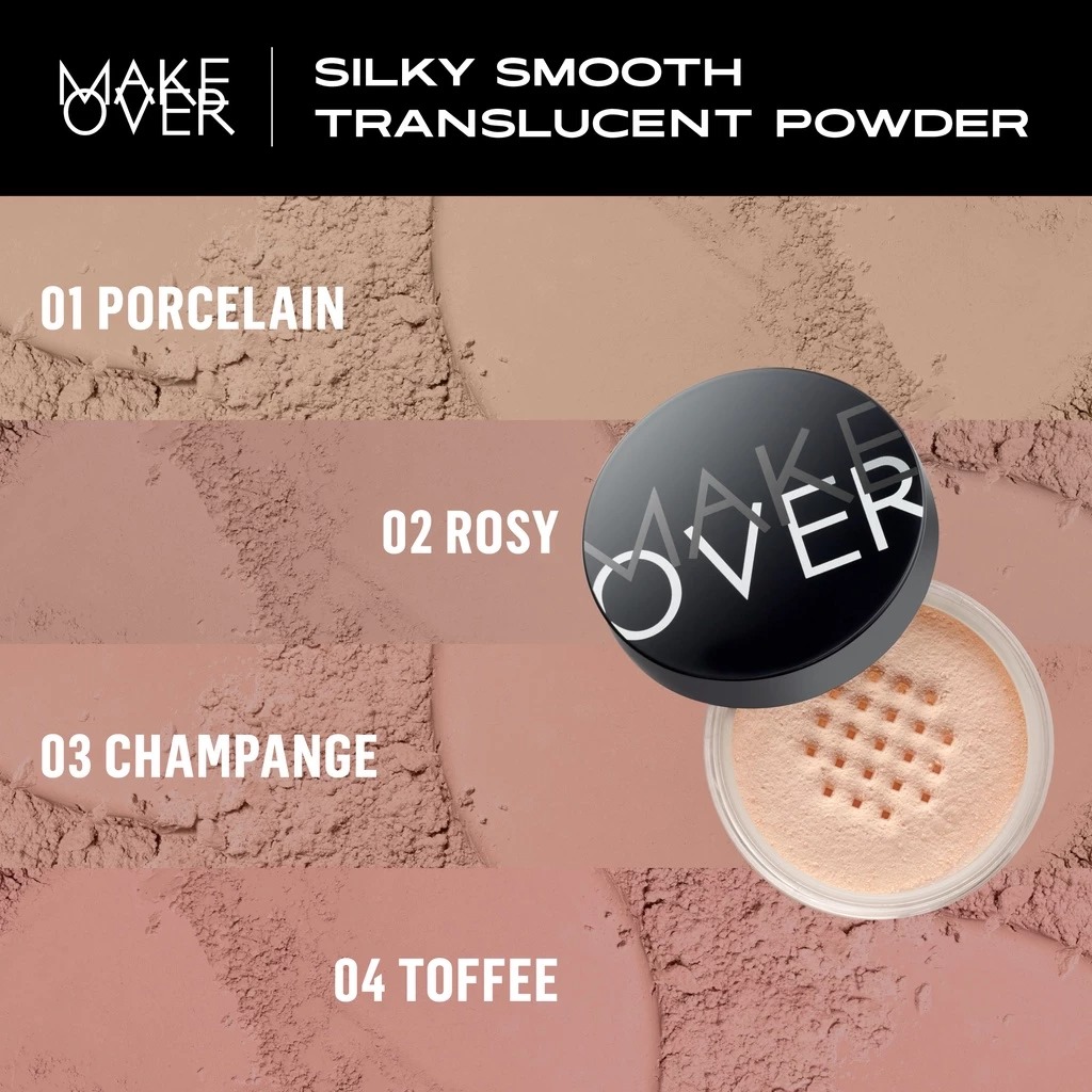 Make Over Silky Smooth Translucent Powder 35gr - 06 Buttermilk
