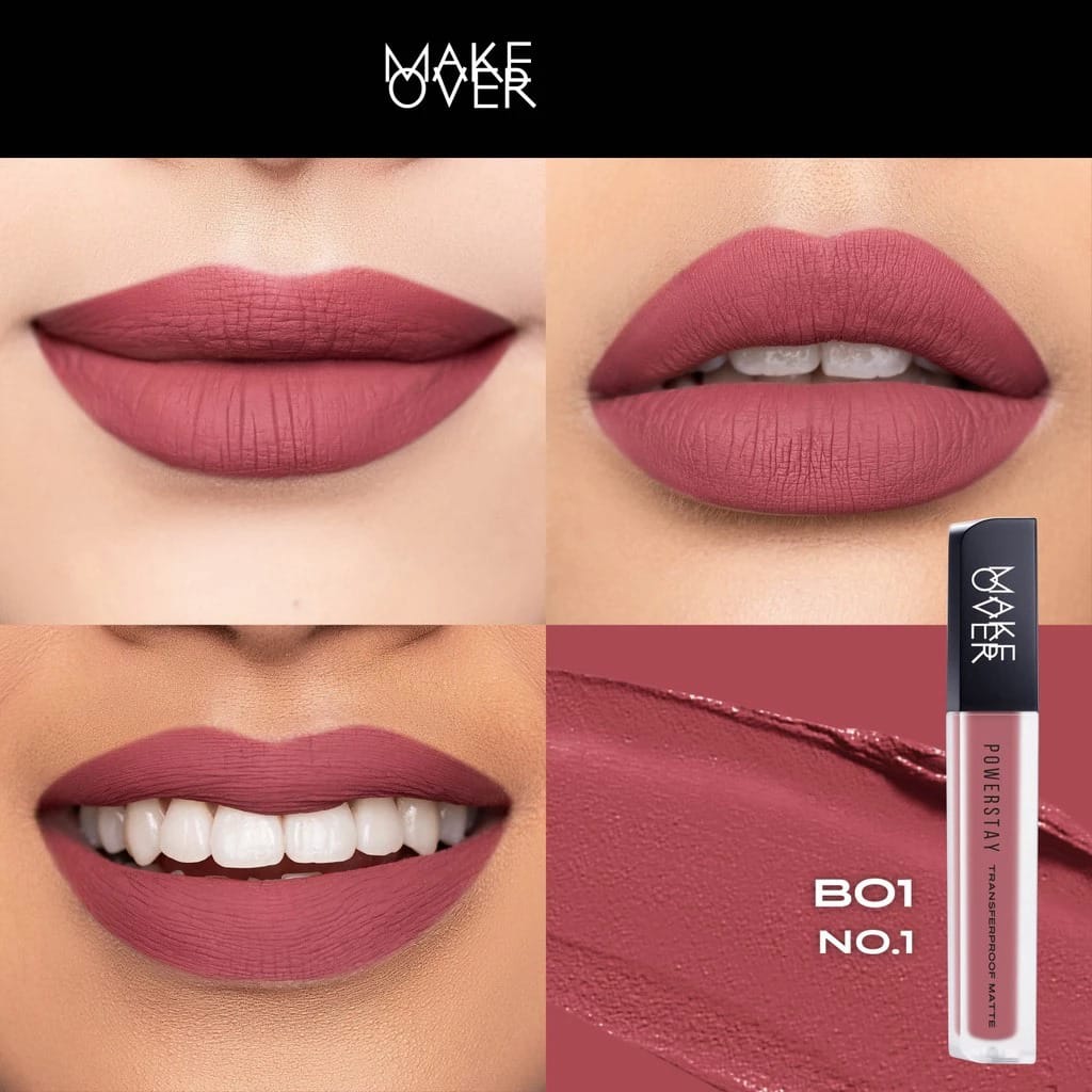 Make Over Powerstay Transferproof Matte Lip Cream - B01 No.1
