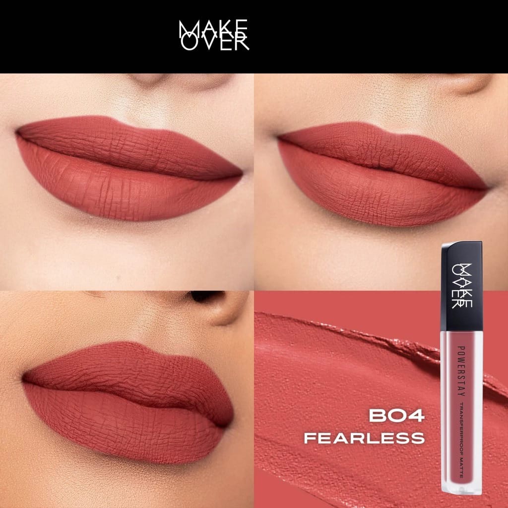 Make Over Powerstay Transferproof Matte Lip Cream - B04 Fearless