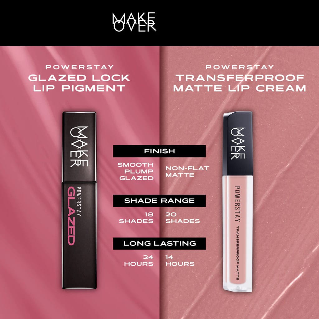 Make Over Powerstay Transferproof Matte Lip Cream - B202 Skye-Hi