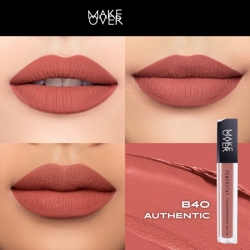 Make Over Powerstay Transferproof Matte Lip Cream - B40 Authentic