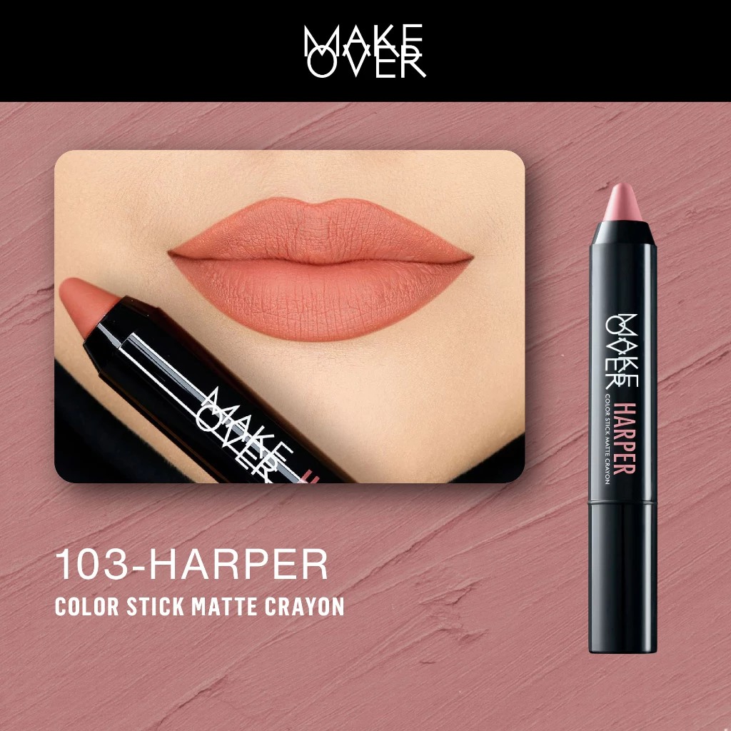 Make Over Color Stick Matte Lip Crayon - 103 Harper