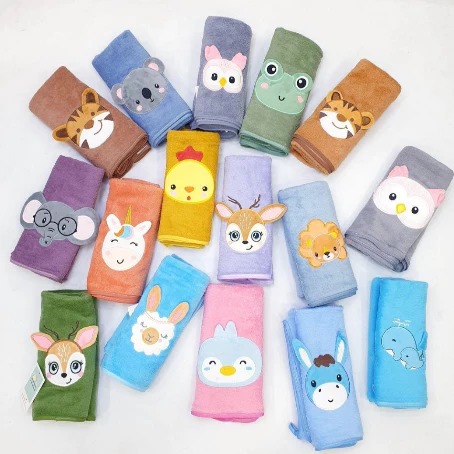 Handuk Baby Karakter (50cm x 100cm) - DOMBA (Handuk Bayi Lucu)