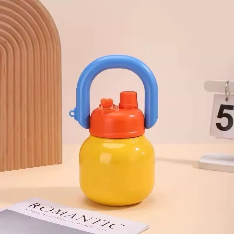 Botol Minum 2in1 JEJU 800ml (BC09) - KUNING (Tumbler Unik Anti Tumpah)
