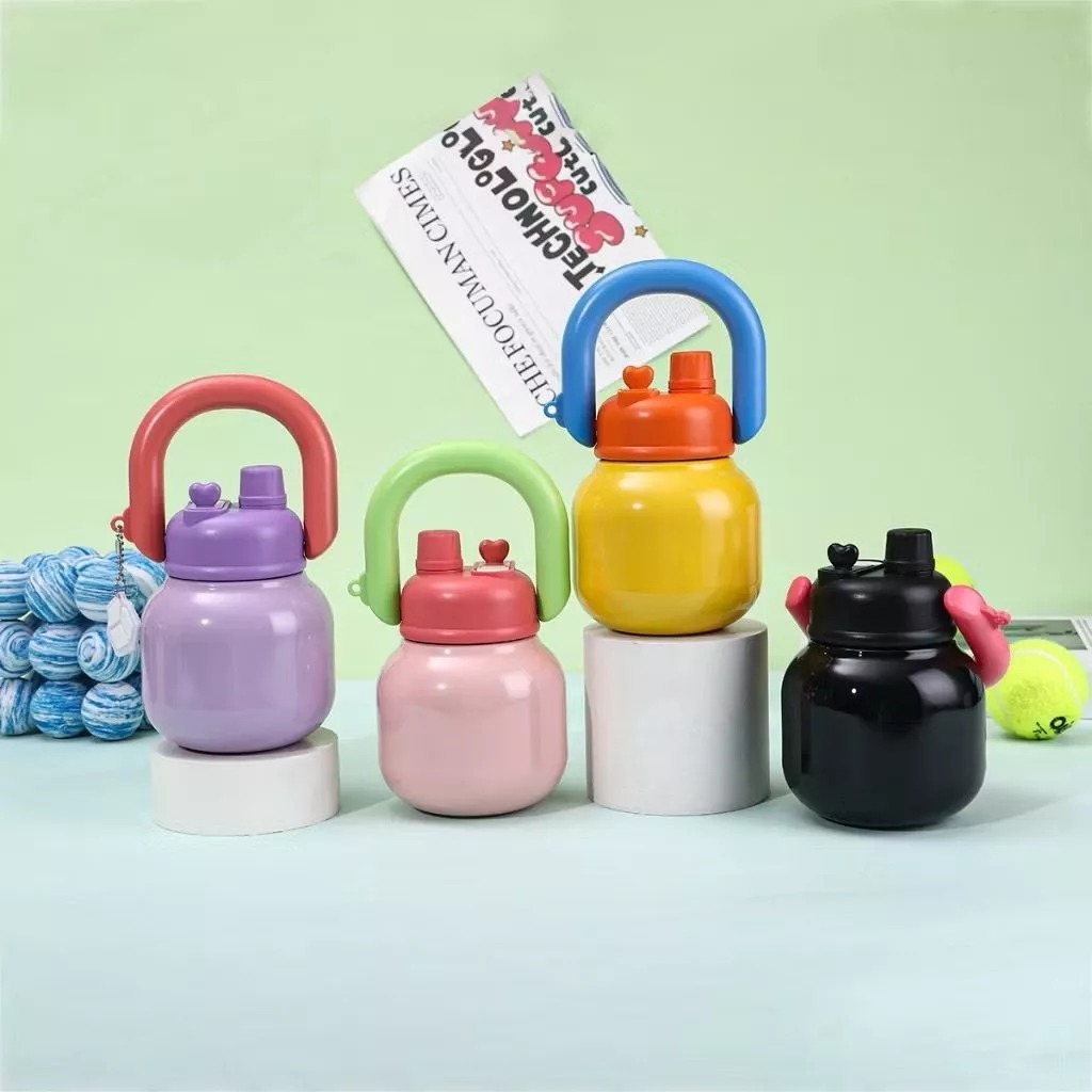 Botol Minum 2in1 JEJU 800ml (BC09) - KUNING (Tumbler Unik Anti Tumpah)