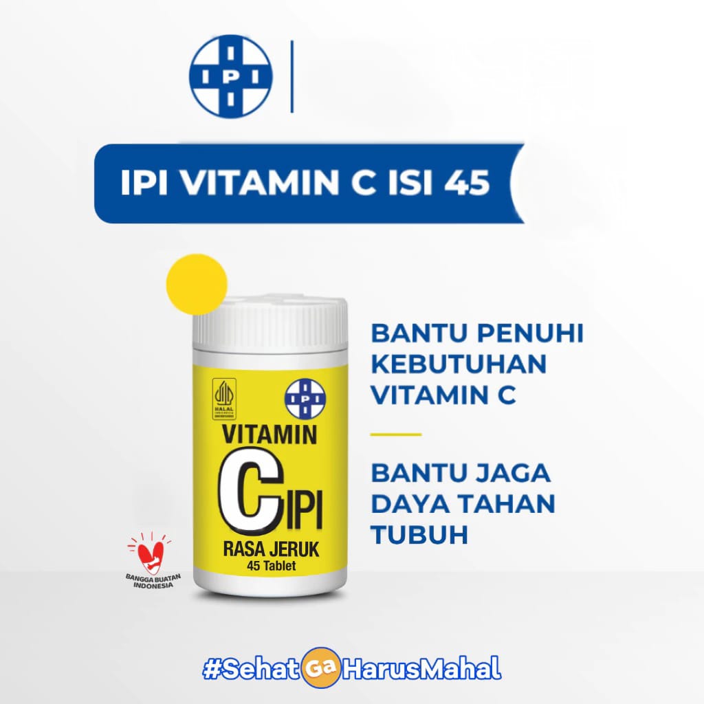 IPI Vitamin C (Isi 45 Tablet) - Vitamin Suplemen Kesehatan