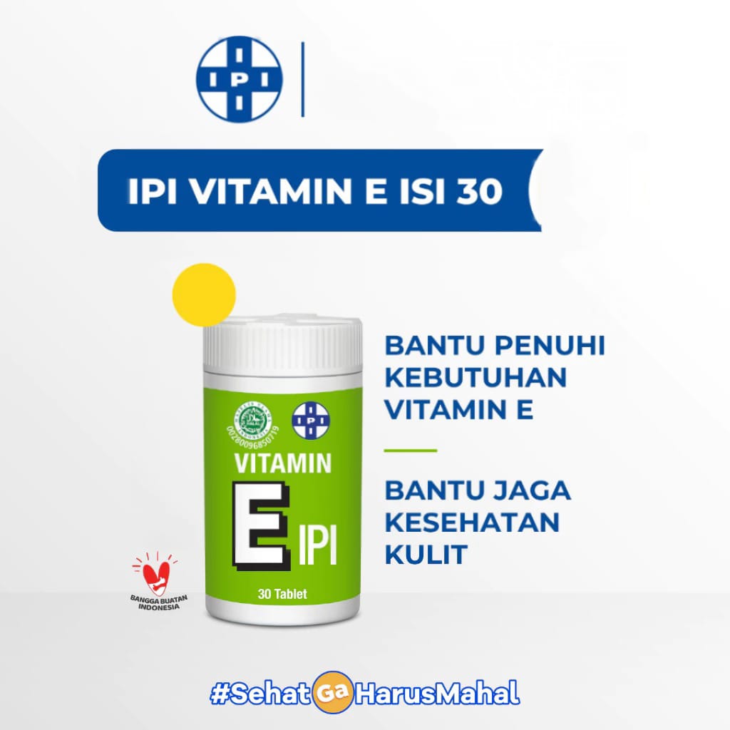 IPI Vitamin E (Isi 30 Tablet) - Vitamin Suplemen Kesehatan