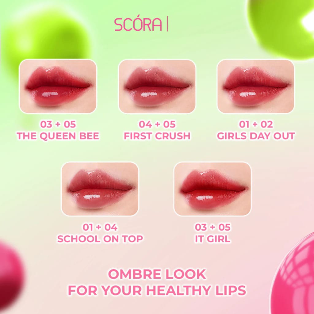 Scora Bloop Pop Gloss Balm 2gr - 02 Strawberry Mochi