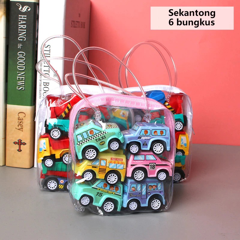 Mainan Mobil Pullback (Isi 6pcs) - MIX