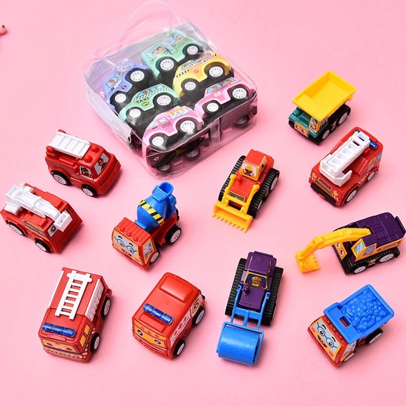 Mainan Mobil Pullback (Isi 6pcs) - MIX