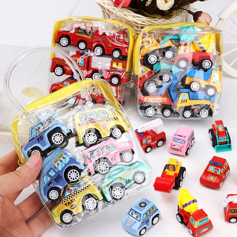 Mainan Mobil Pullback (Isi 6pcs) - MIX