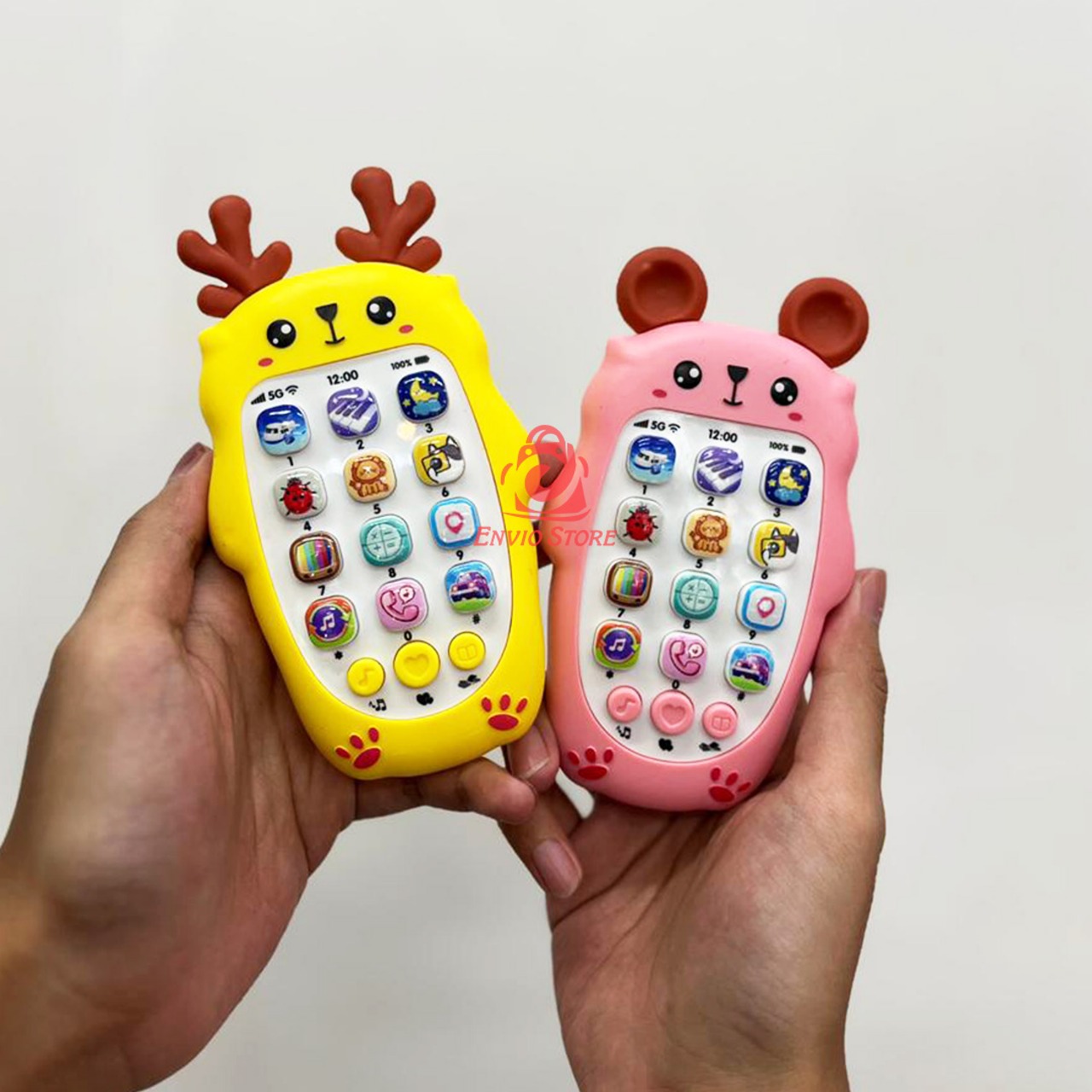 Mainan Telepon Bayi Animal - KUNING (Phone Baby Music)