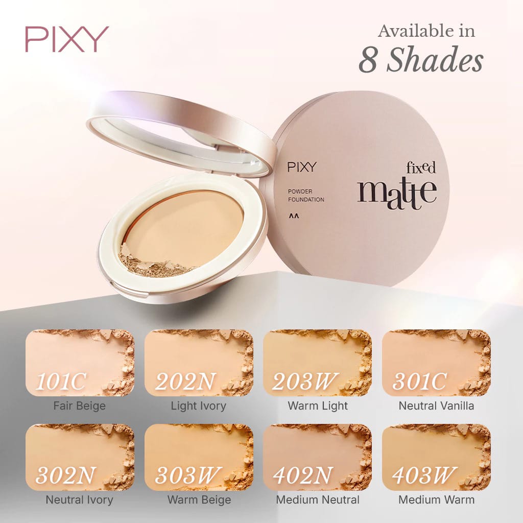 Pixy Fixed Matte Powder Foundation 9.5gr - 403 Medium Warm
