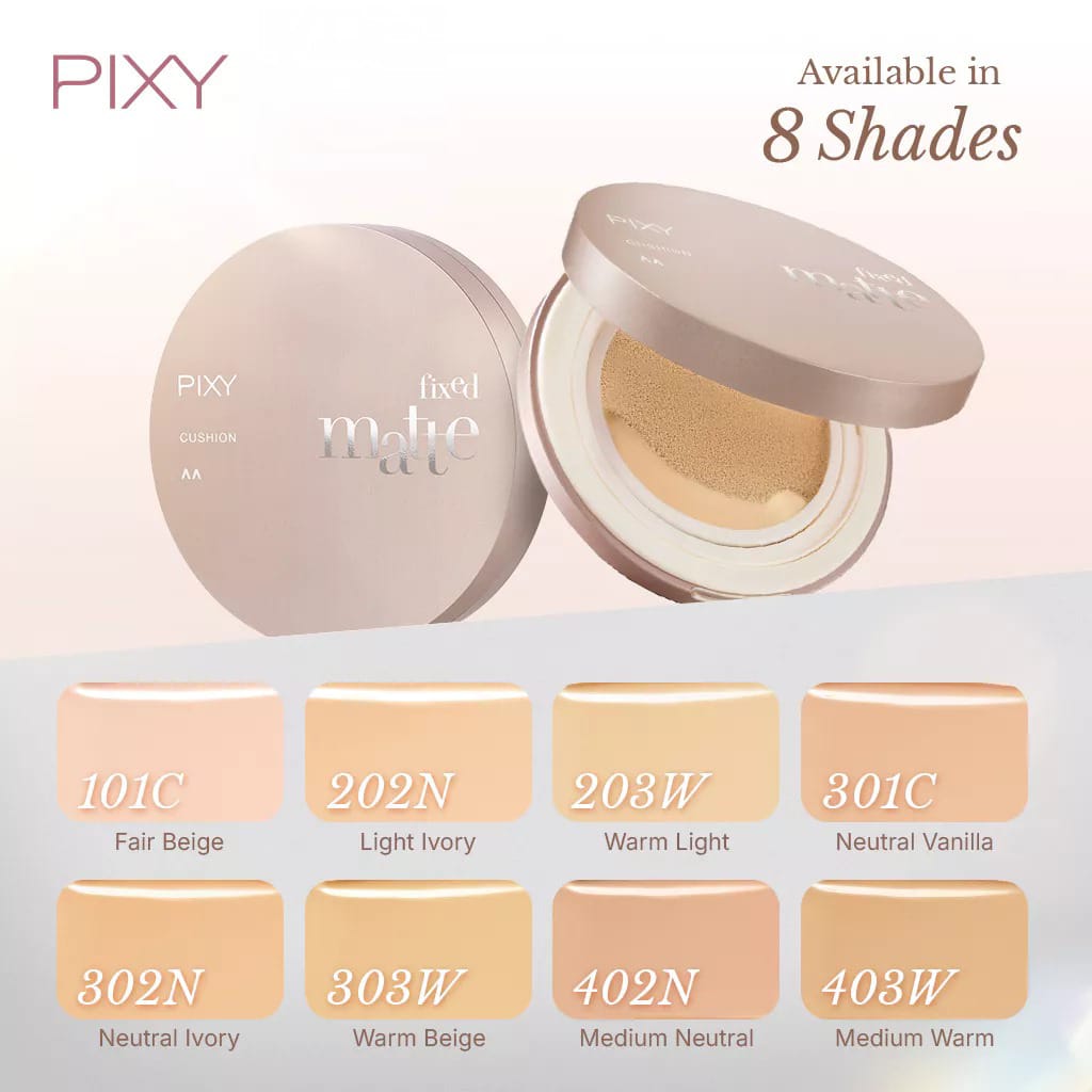 Pixy Fixed Matte Cushion 11gr - 301C Neutral Vanilla