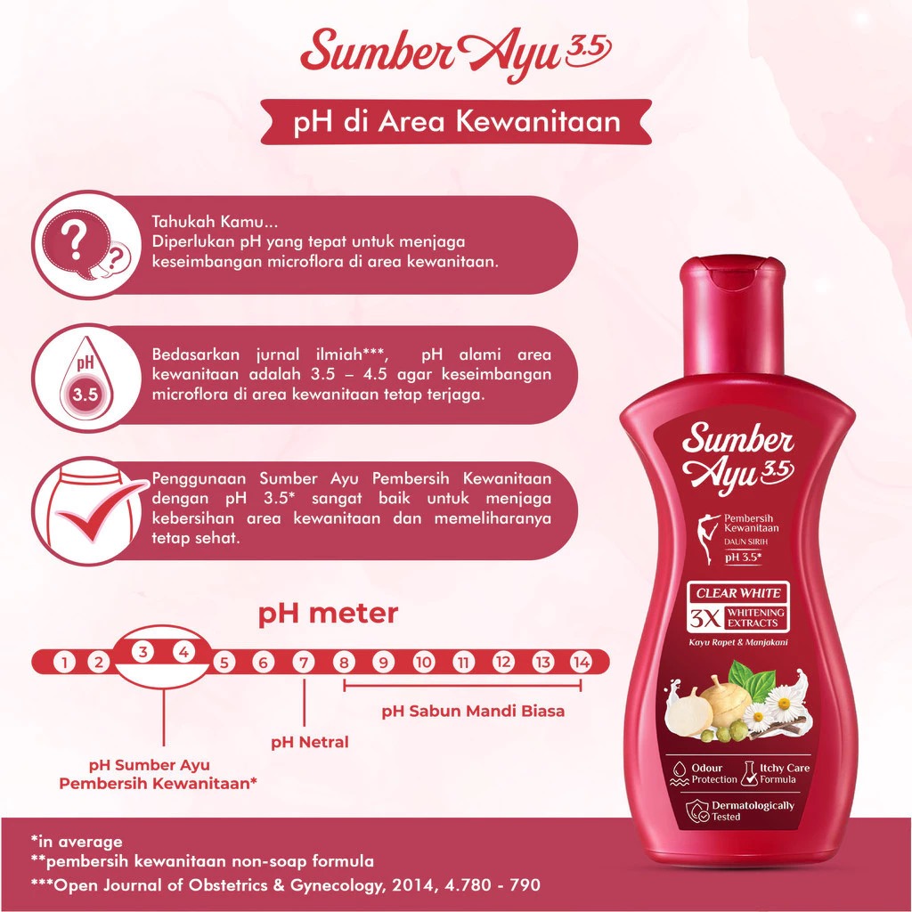 Sumber Ayu Feminine Hygiene Wash 90ml - Clear White