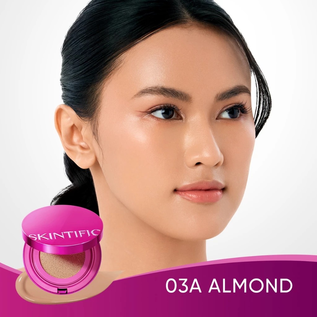 Skintific Cover Glow Perfect Pink Cushion 11gr - 03A Almond