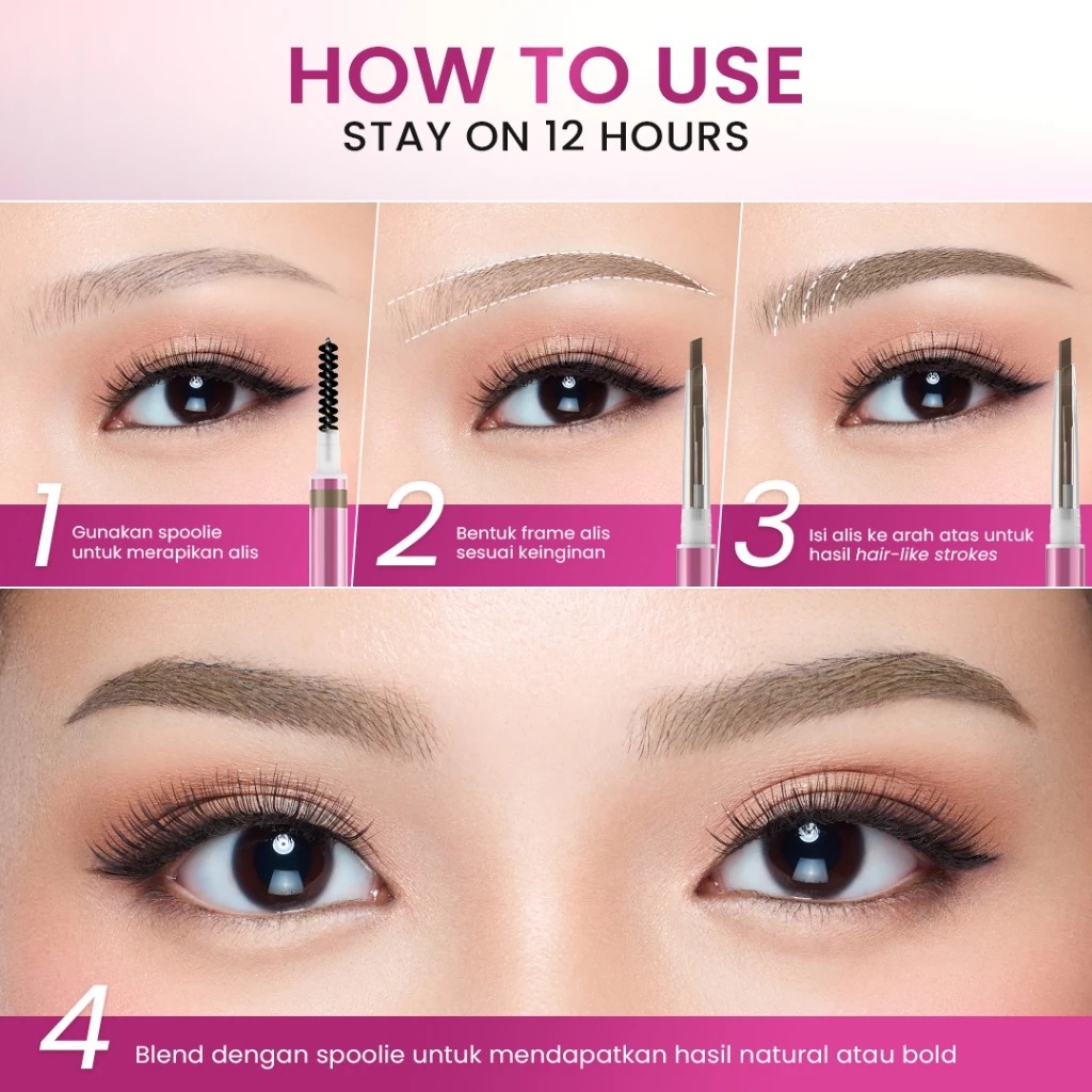 Hanasui Next Level 2in1 Browmatic Definer 0.06gr - 02 Deep Brown