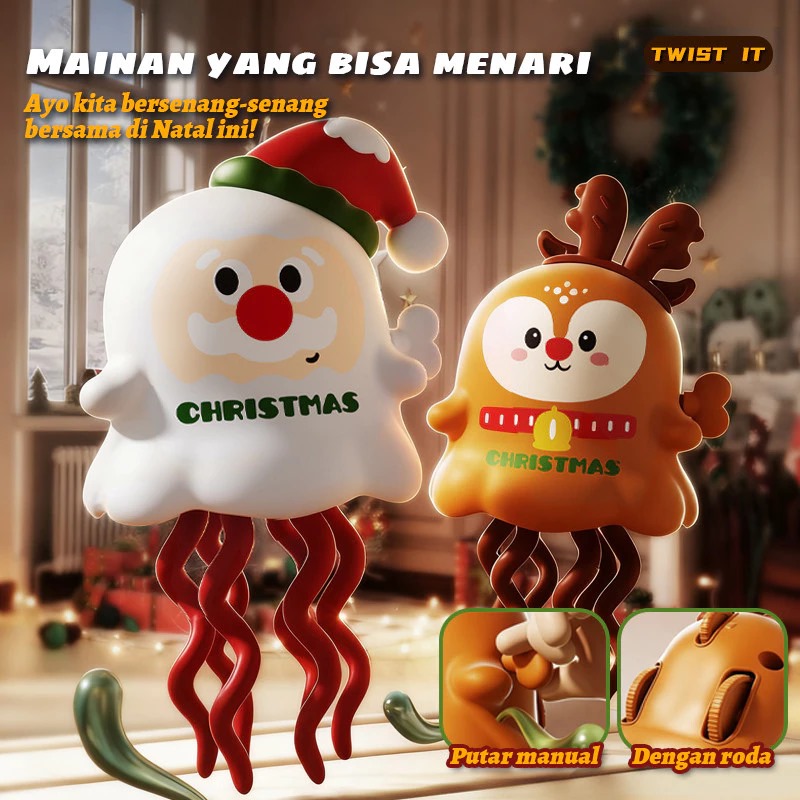 Mainan Ubur - Ubur Bergerak 12cm (DANCING GHOST) - ORANGE