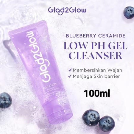Glad 2 Glow Cleanser - Blueberry Ceramide Low pH Gel 100ml